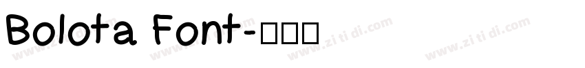 Bolota Font字体转换